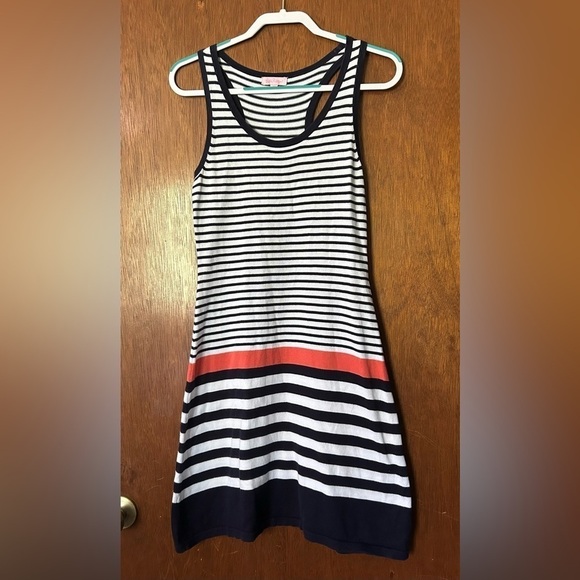 Lilly Pulitzer Navy and White Striped Mini Dress - Picture 2 of 12